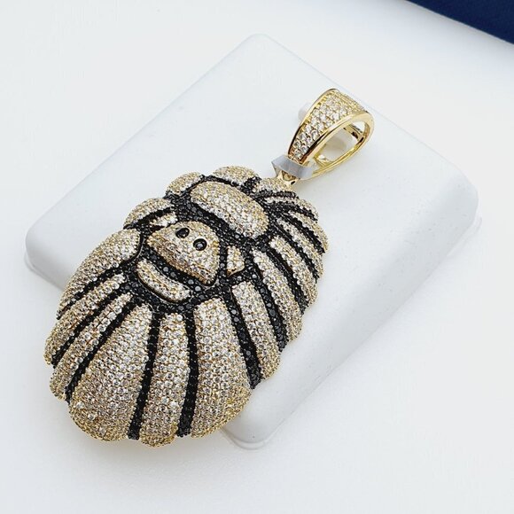 "14K Gold Plated Cubic Zircon Pendant, INUS1BR226 - Picture 7 of 9